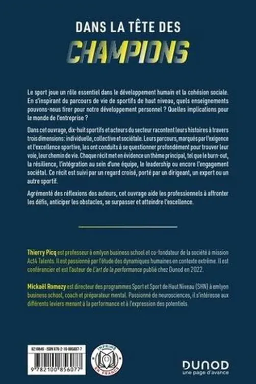 Dans la tête des champions. 18 récits pour s'inspirer des sportifs de haut niveau, Thierry Picq