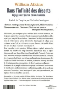 Dans l'infinité des déserts. Voyages aux quatre coins du monde, William Atkins