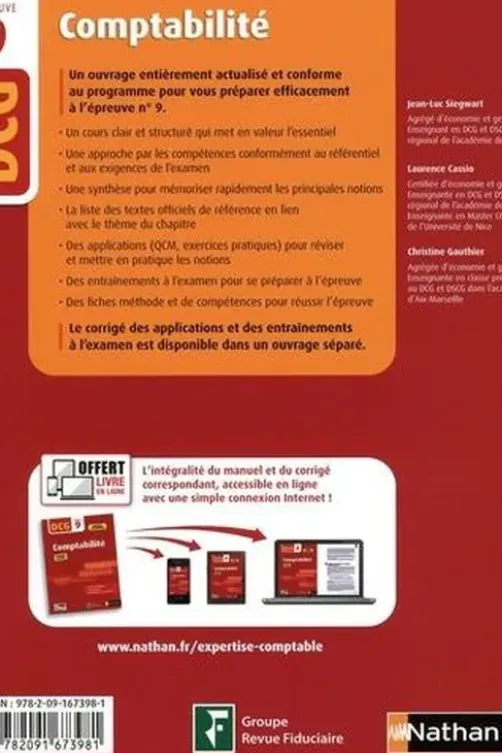 DCG 9 Comptabilité. Manuel et applications, 2e édition actualisée, Jean-Luc Siegwart