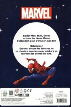 Décorations sur vitres Marvel. Des scènes à colorier + Des décorations pour tes fenêtres, Hemma