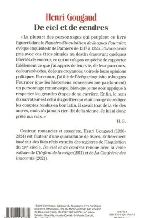 De ciel et de cendres, Henri Gougaud