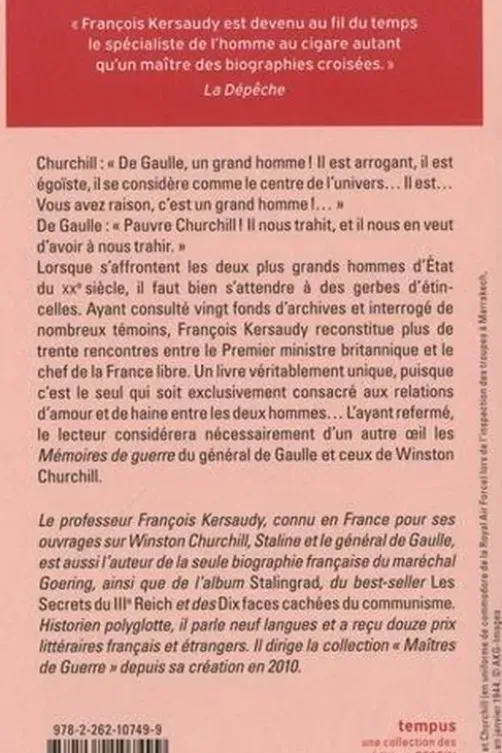 De Gaulle et Churchill. La mésentente cordiale, François Kersaudy