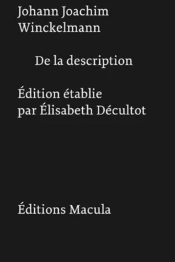 De la description, Johann-Joachim Winckelmann