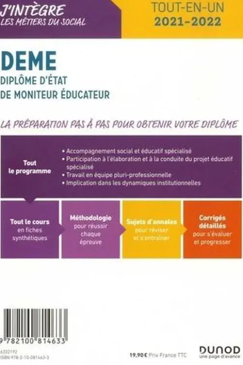 DEME, Diplôme d'Etat de moniteur éducateur. Tout-en-un, Edition 2021-2022, Vincent Pagès