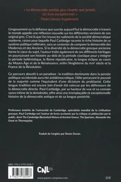 Demokratia. Une histoire de la démocratie, Paul A. Cartledge