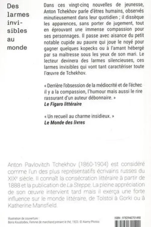 Des larmes invisibles au monde, Anton Tchekhov