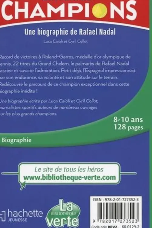 Destins de champions Tome 11 : Une biographie de Rafael Nadal. En terre promise, Cyril Collot