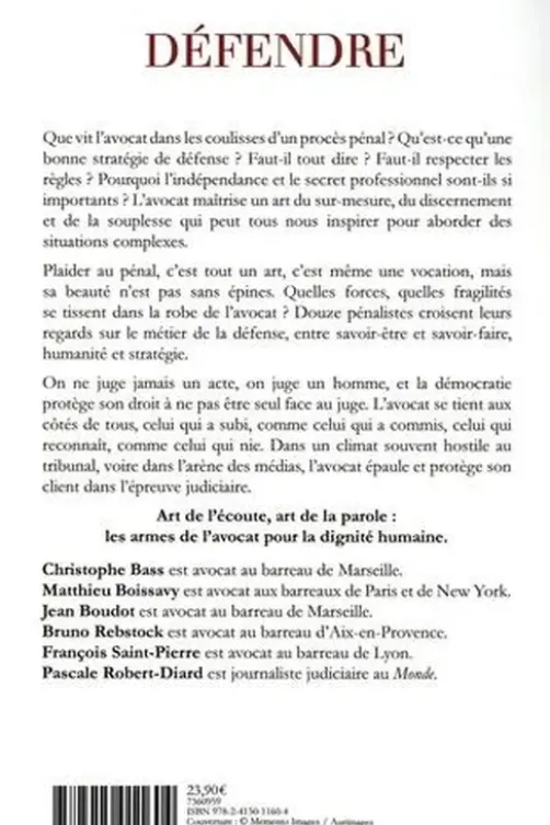 Défendre, Christophe Bass