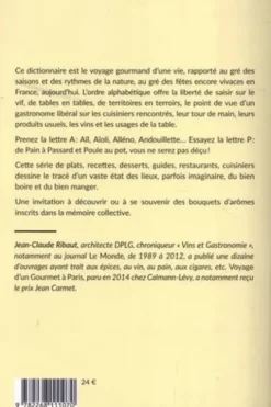 Dictionnaire gourmand du bien boire & du bien manger, Jean-Claude Ribaut