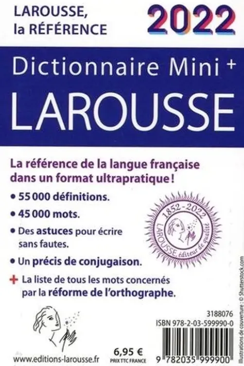 Dictionnaire Mini plus Larousse. Edition 2022