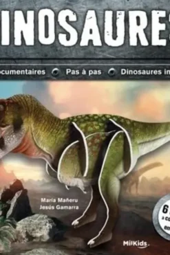 Dinosaures. Fiches documentaires, pas à pas, dinausaures incroyables. Avec 6 dinos à construire en 3D, Maria Mañeru