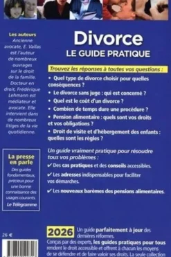 Divorce. Le guide pratique, Edition 2026, Emmanuèle Vallas-Lenerz
