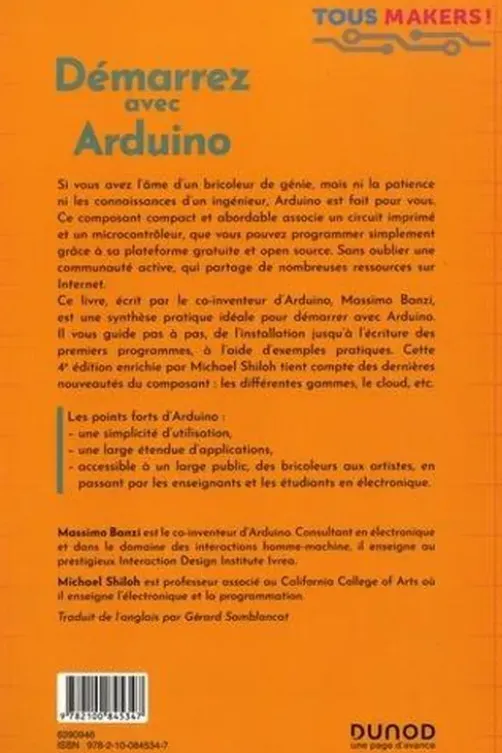 Démarrez avec Arduino. 4e édition, Massimo Banzi
