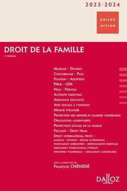 Droit de la famille. Edition 2023-2024, François Chénedé