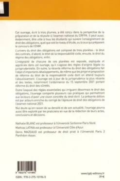 Droit des obligations. Edition 2022, Nathalie Blanc