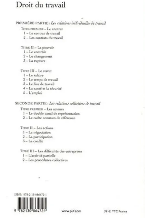 Droit du travail. 4e édition actualisée, Pascal Lokiec
