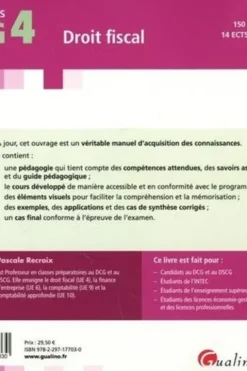 Droit fiscal DCG 4. Edition 2022-2023, Pascale Recroix
