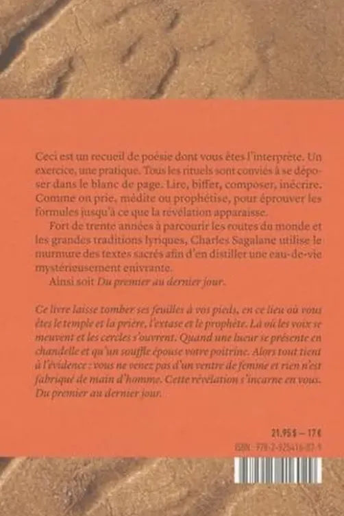 Du premier au dernier jour, Charles Sagalane