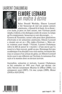 Elmore Leonard. Un maître à écrire, Laurent Chalumeau