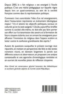 Enseigner le fait religieux à l'école : une erreur politique ?, Aline Girard