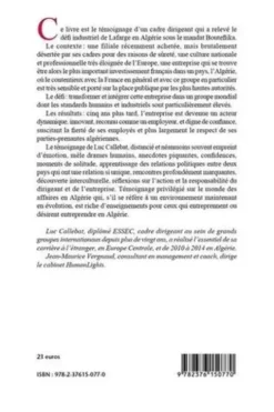 Entreprendre, donc servir. Carnet de route d'un dirigeant d'entreprise (Algérie 2010-2014), Luc Callebat