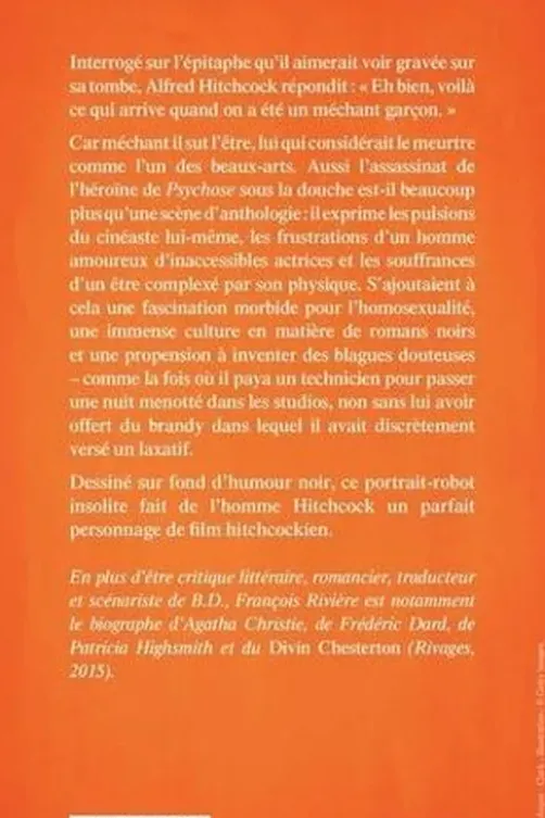 Epitaphe pour Alfred Hitchcock, François Rivière