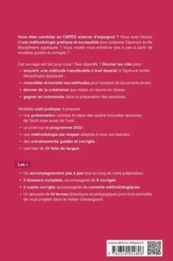 Epreuve écrite disciplinaire appliquée Capes Espagnol. Préparation et sujets corrigés, Edition 2022, Grégory Dubois