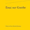 Essai sur Goethe, Edouard Rod