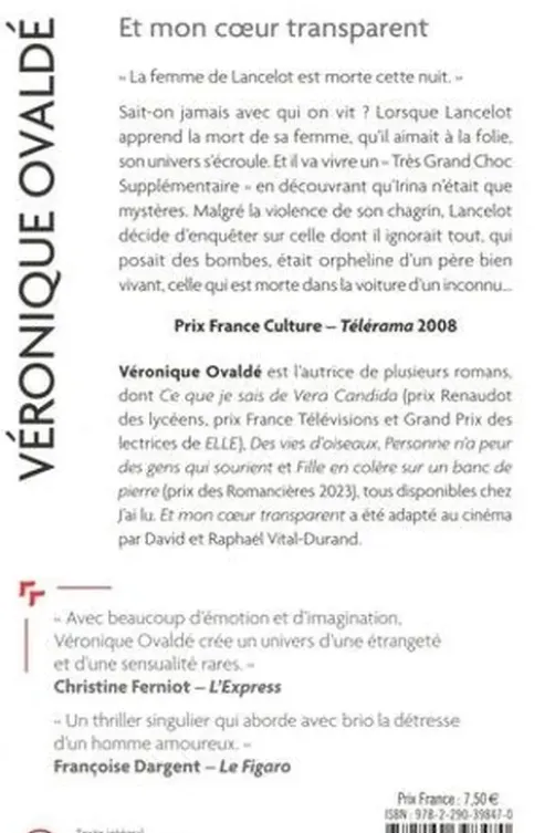 Et mon coeur transparent, Véronique Ovaldé