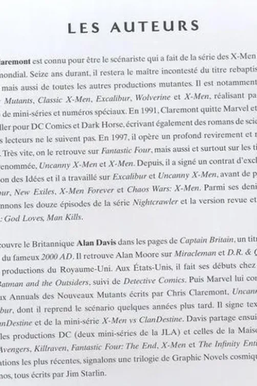 Excalibur L'intégrale : 1988-1989, Chris Claremont
