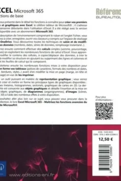 Excel Microsoft 365. Fonctions de base, 2e édition, Editions ENI
