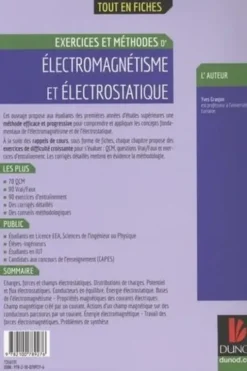 Exercices et méthodes d'électromagnétisme et électrostatique, Yves Granjon