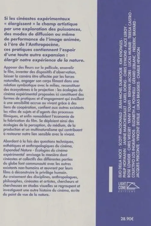 Expanded Nature. Ecologies du cinéma expérimental, Elio Della Noce