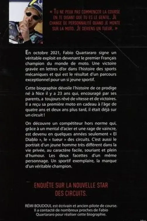 Fabio Quartararo, Rémi Boudoul