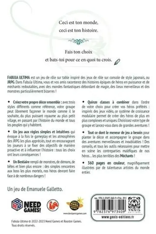 Fabula Ultima : Le jeu de rôle des JRPG, Emanuele Galletto