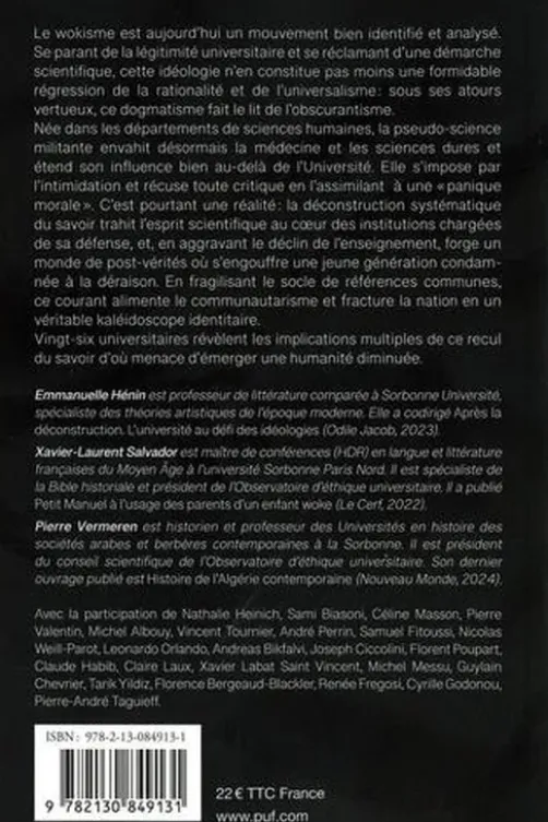 Face à l'obscurantisme woke, Pierre Vermeren