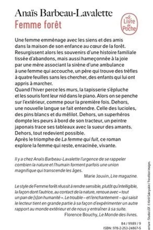 Femme forêt, Anaïs Barbeau-Lavalette