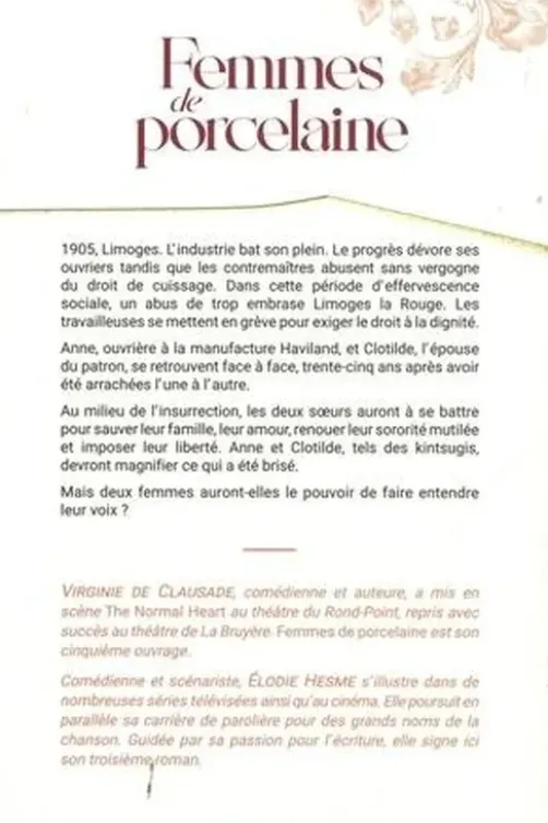 Femmes de porcelaine, Virginie de Clausade