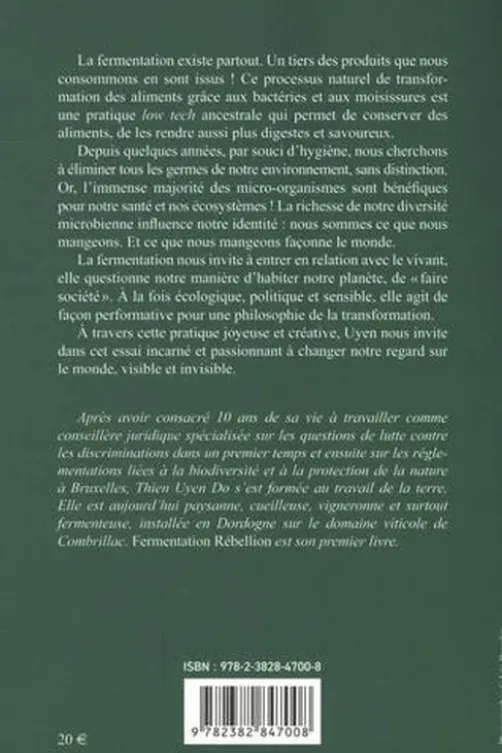 Fermentation rébellion. Petite philosophie de la fermentation, Thien Uyen Do