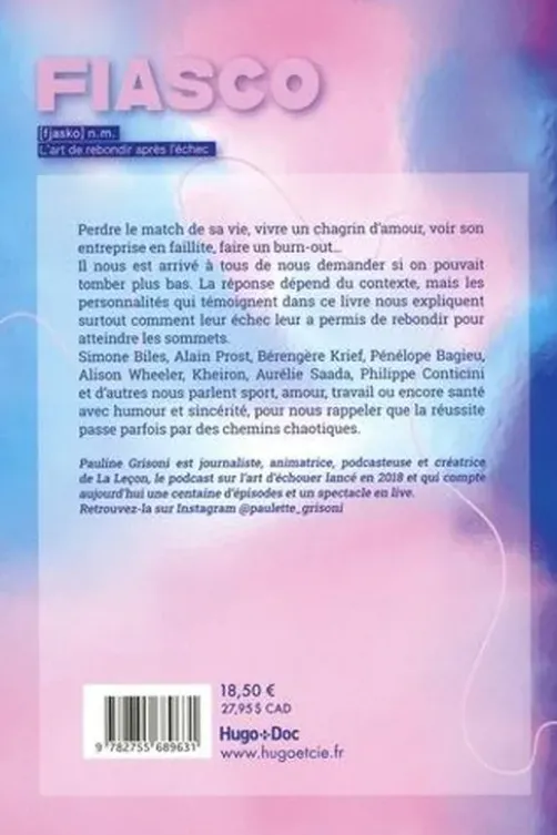 Fiasco. L'art de rebondir après l'échec, Pauline Grisoni
