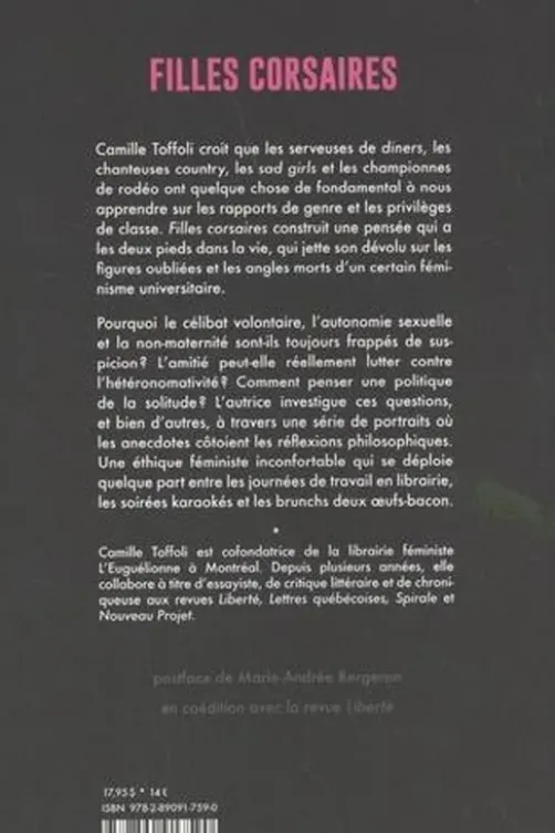 Filles corsaires. Ecrits sur l'amour, les luttes sociales et le karaoké, Camille Toffoli