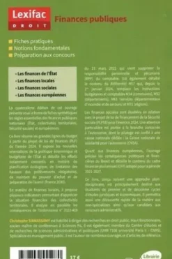 Finances publiques. Edition 2024, Christophe Sinnassamy