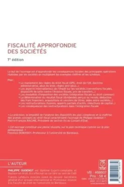 Fiscalité approfondie des sociétés. 7e édition, Philippe Oudenot