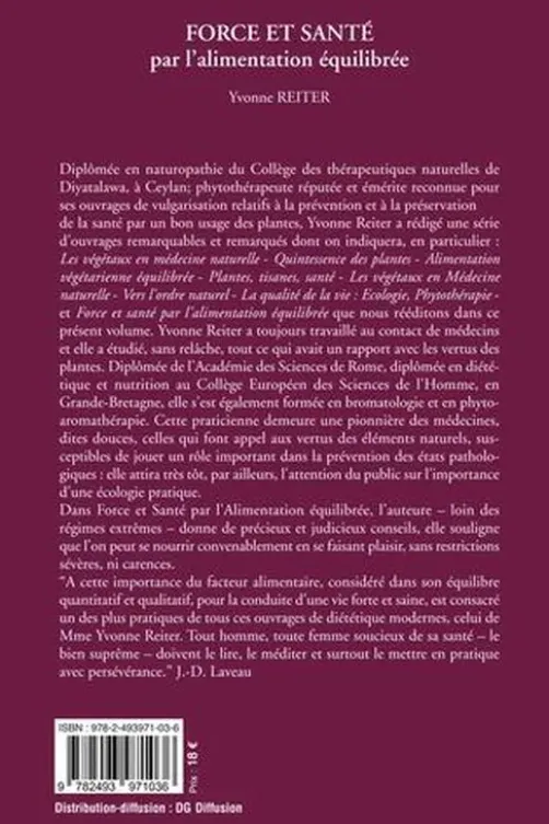 Force et santé par l'alimentation équilibrée. Précis de diététique, Yvonne Reiter