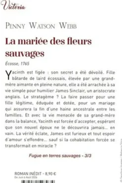 Fugue en terres sauvages Tome 3 : La mariée des fleurs sauvages, Penny Watson Webb