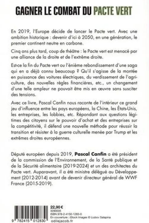 Gagner le combat du Pacte vert. Une révolution en danger, Pascal Canfin