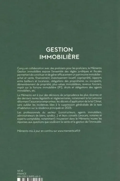 Gestion immobilière. Edition 2023, Caroline Barde