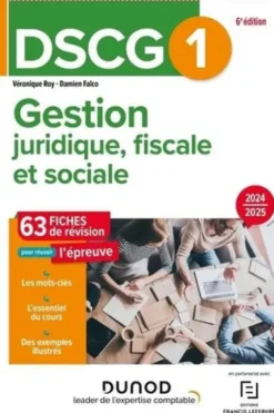 Gestion juridique, fiscale et sociale DSCG 1. Edition 2024-2025, Véronique Roy