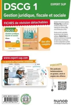 Gestion juridique, fiscale et sociale DSCG 1. Edition 2024-2025, Véronique Roy