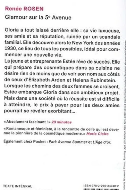 Glamour sur la 5e Avenue, Renée Rosen